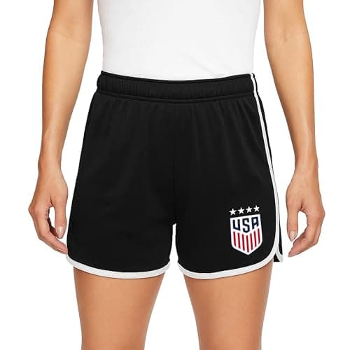 Icon Sports Officially Licensed US Women's National Soccer Team USWNT Shorts - Women Adult - USSF02WSH Black S