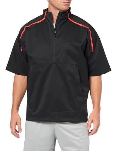 adidas Golf Men's Core Provisional Short Sleeve Half Zip Jacket, Black, X-Large