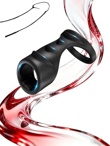 Penis Ring Cock Delay Rings for Men's Prolonged Erection Sex Toys,Male Super Elastic Lightweight Triple Dragon Scale Texture Protective Stretching Sleeve- K+5
