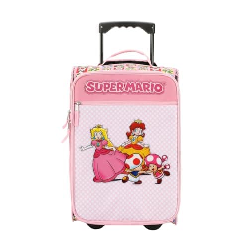 Bioworld Super Mario Bros Character Squares 18" Soft-Sided Luggage