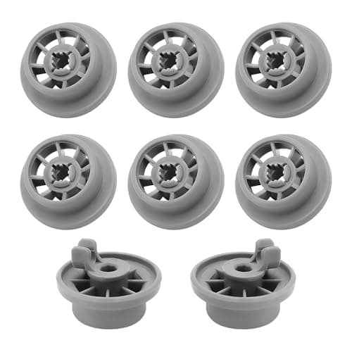 HPUY 165314 Dishwasher Rack Wheels Replacement Compatible for Kenmore and Bosch Dishwasher Lower Rack Replaces S35KMK16UC-47 S35KMK16UC S35KMK17UC-18 S35KMK17UC (Pack of 8)