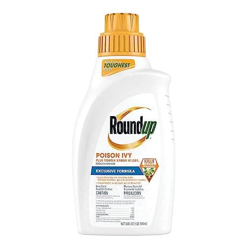 Roundup Poison Ivy Plus Tough Brush Killerβ Concentrate, Visible Results in Hours, 32 fl. oz.