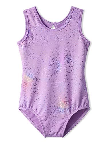 HOZIY Leotards for Girls Ballet Gymnastics 5t 5-6 Years Old Violet Light Purple Pink Purple