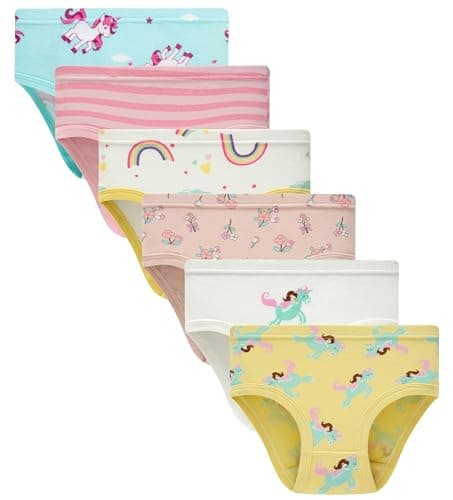 Sladatona Little Girls Comfortable Striped Underwear Cotton Soft Panty 10Y