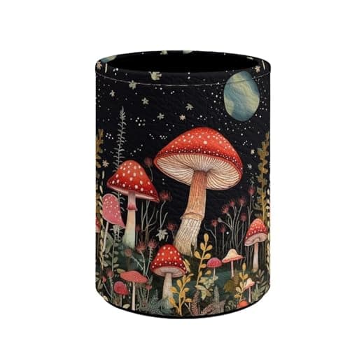 Upetstory Mushroom Pen Holder for Desk Multi-Purpose Pencil Cup Pot Desktop Organizer Stationery Makeup Brush Storage Holder for Women Kids Teens Girls Office School