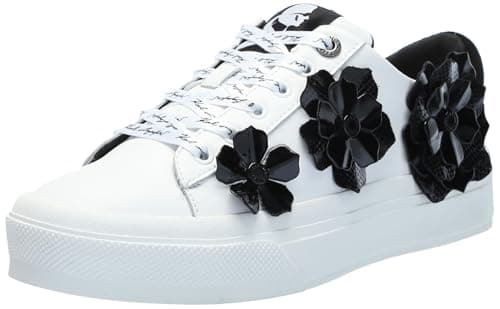 KARL LAGERFELD Paris Women's Shoes Sneaker,Bright White/Black,65