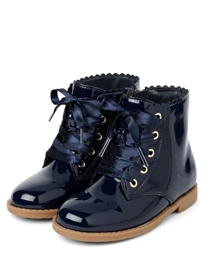 Gymboree,and Toddler Faux Leather Booties,Navy,1 Years