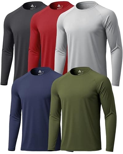 WENTTUO Fishing Shirts for Men Long Sleeve Sun Protection Hiking T-Shirts Fast Dry UV Swiming Shirts for Men Outdoor Shirt Rash Guard XL