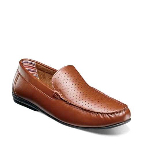 Stacy Adams Conroy Moc Toe Driver Cognac 8 M