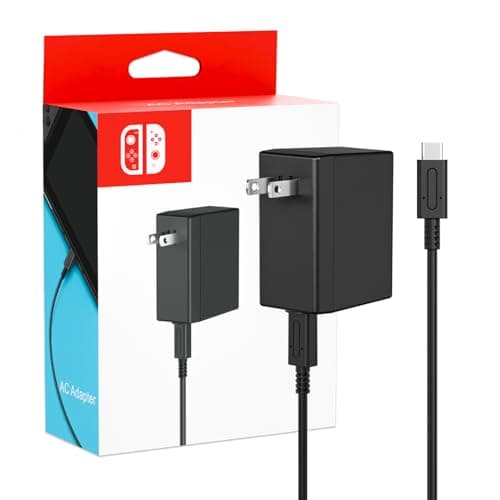Charger for Nintendo Switch, 45W AC Adapter Fast Charging with 5ft Detachable USB C Cable, Compatible with Switch/OLED/Lite, Steam Deck, Support TV Mode, Original Quality