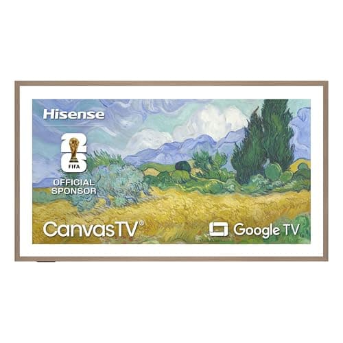 Hisense 65“ Hi-QLED S7 CanvasTV Series 4K UHD Google Smart Art TV (65S7SG, 2026 New) - 144Hz, Art Mode, Anti-Glare Panel, Dolby Vision HDR, Hi-Matte Display, Frame & UltraSlim Wall Mount Included