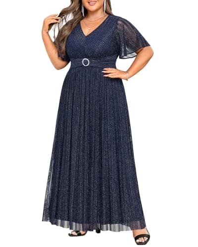 Mother of The Bride Dresses Plus Size Navy Blue Formal Evening Gowns Wedding Guest Groom Bridesmaid Gala Long Prom Dress