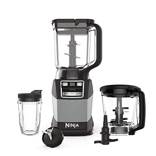 Ninja Compact Kitchen System, Auto-iQ, 1200W, 72oz Pitcher, Grey, AMZ493BRN