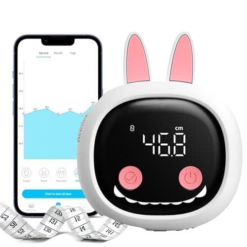 Tychesy Smart Body Tape Measure with Cute Rabbit Silicone Case, Bluetooth Body Measuring Tape for Weight Loss & Muscle Gain, Digital Waist Measure Syncs with App