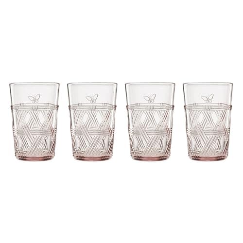 Lenox Butterfly Meadow Set Of 4, Pink, Tall Glasses