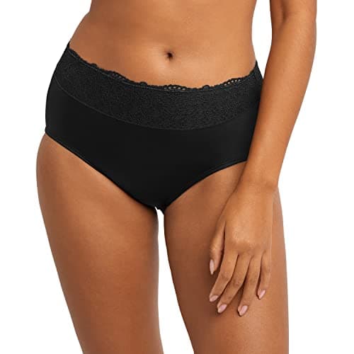 Bali Women's Hi-Cut Panties, High-Waisted Smoothing Panty, High-Cut Brief Underwear for Women, Comfortable Underpants