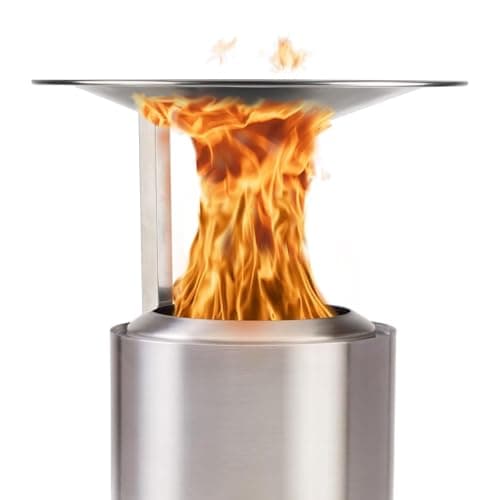 COOLREX Heat Deflector for Solo Stove Mesa XL, (HxDia) 6.5 x 10.5 in, Captures and redirects Warmth,Accessory for Mesa Fire Pit,Stainless Steel Detachable Legs, 0.9lbs