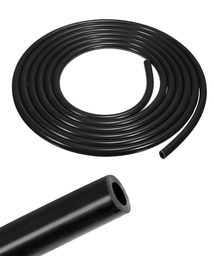 bylikeho 10Ft Vacuum Tubing,High Performance Silicone Vacuum Tubing Hose Line,Car Accessories 1/4" Inner Diameter Hose,Vacuum Lines Automotive,Applies to Most Cars Trucks (Black)