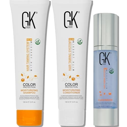 GK HAIR Global Keratin Moisturizing Shampoo and Conditioner Sets (Moist 100ml Cashmere 50ml)