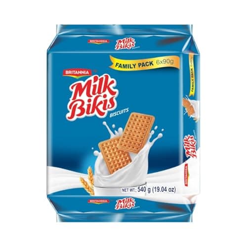 Britannia Milk Bikis Biscuits 19.04oz (540g) | Crunchy Milk Biscuits – Kids’ Favorite Snack for Breakfast & Tea Time