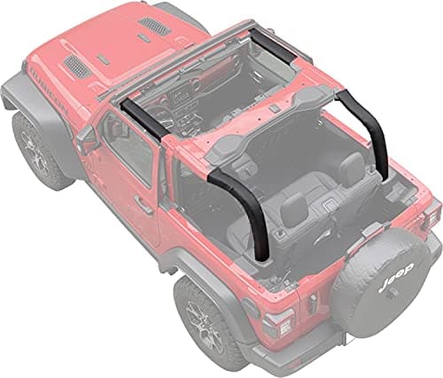 Roll Bar Padding for Jeep Wrangler JL (2018-2023) 2dr Pad Cover Kit, Black