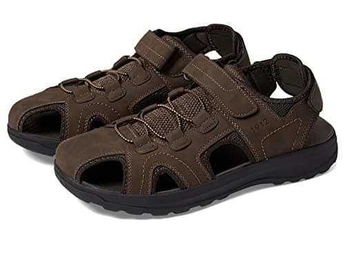 Nunn Bush Huck Sport Closed Toe Fisherman Sandal Brown 7 M (D)