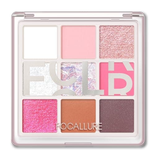 FOCALLURE Shimmer Matte Eyeshadow Palette,Smooth Mineral Eyeshadow Pigment,Easy to Create Daily Look,Long Lasting Professional Eye Shadow Makeup,PK01 land