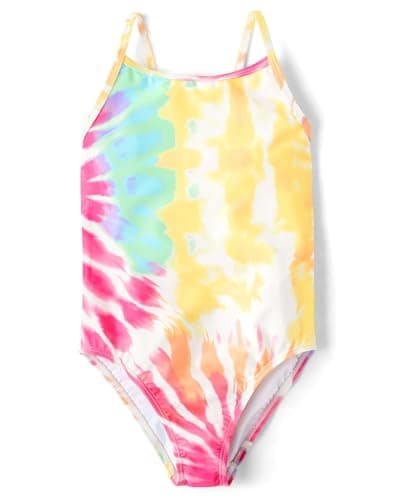 The Children's Place,Girls,One Piece Swimsuit,Cosmos,Medium