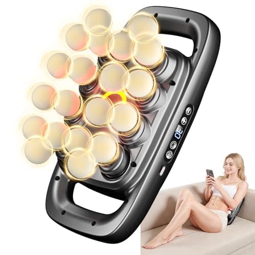 KOOTLEE 20-Head Deep Tissue Massage Gun, Quiet Percussion Back & Neck Massager with 3 Modes & 30 Intensity Levels, Handheld Muscle Massager for Shoulders, Legs, Waist & Full Body Pain Relief