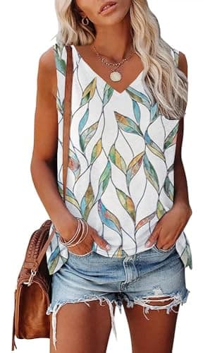 Womens Tank Tops Sleeveless Summer Tops Loose Fit Running Athletic Shirts