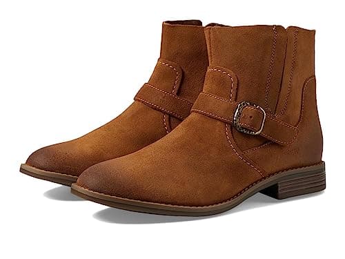 Clarks Women's Camzin Loop Ankle Boot, Tan Suede, 6 Medium US