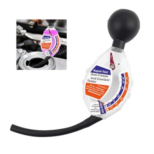 TSIEBRV Dial Type Antifreeze Tester for Coolant,Dual Scale (°F/°C) Coolant Tester Automotive for Accurate Freeze & Boil Point Testing,Professional Anti Freeze Testers Automotive