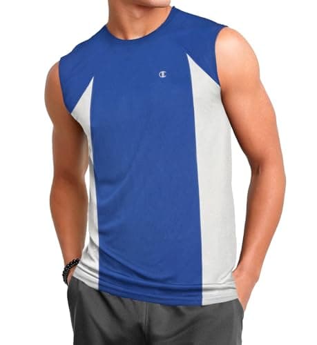 Champion Big and Tall Muscle Shirts for Men - Quick Dry Active Moisture Wicking Royal, 5X Tall