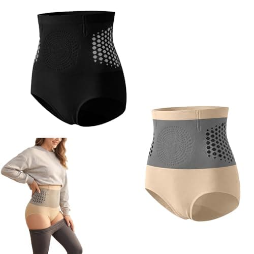 Sblioda Womens Tummy Control Shapewear Thermogenic Fat Burning Sculpting Shorts High Waisted Seamless Shaping Underwear