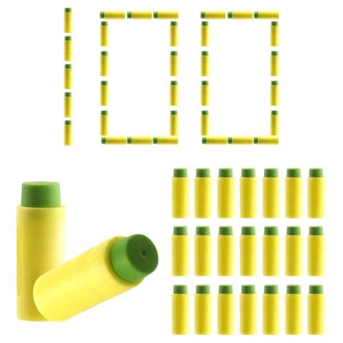 SYNTHORA 100PCS Short Foam Darts, Half-Length Soft Dart Refill Compatible for NERF Pro Stryfe X, High-Precision Short Darts for Enhanced Accuracy and Extended Gameplay