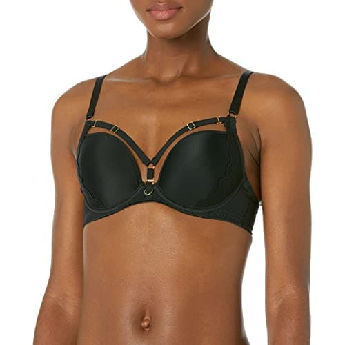 Freya Women's Temptress Underwire Molded Plunge T-Shirt Bra Black