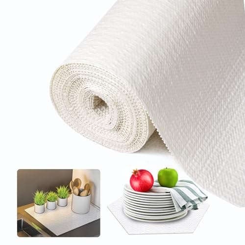 Beautysaid Shelf and Drawer Liner for Kitchen Cabinet Non Adhesive Non Slip