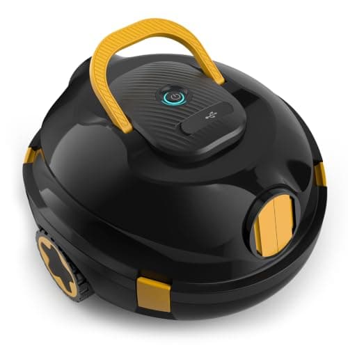 Y20 Robotic Pool Cleaner, Cordless Pool Vacuum for Above Ground & Inground Flat Pools with Dual Motors, 130 Min Runtime, Auto-Parking, Powerful Pool Vacuum Robot for Up to 1200 Sq.Ft