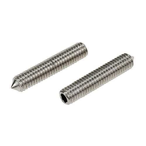 Sscon 50Pcs M6x30mm 304 Stainless Steel Head Wire Headless Hexagon Socket Head Wire Tip Set Screw