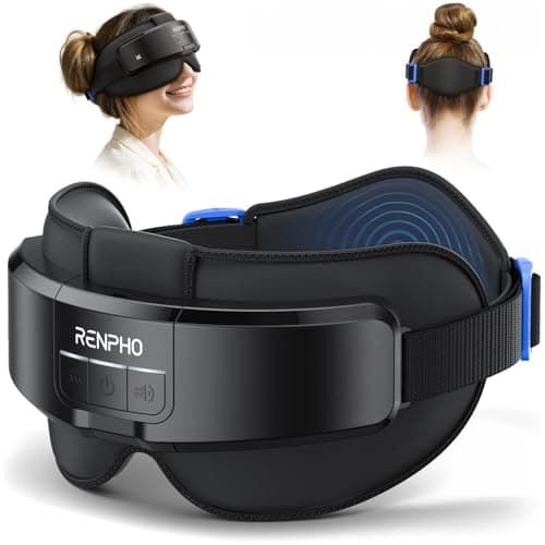 RENPHO Eyeris Masc Head & Eye Massager, FSA Eligible HSA, Migraine Relief Headache Massager for Forehead, Occiput and Temple, Heated Mask Massager Scalp Stress Relax