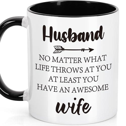 Husband Mug Gifts from Wife, Best Husband Ever Gifts Funny Mens Coffee Mug