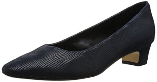 VANELi Womens Astyr Pointed Toe Block Pumps Dress Casual Low Heel 1-2" - Blue - Size 7.5 W