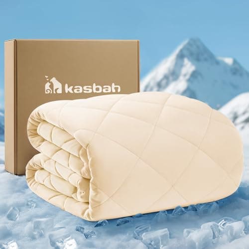 KASBAH Dog Cooling Blanket & Mat, Waterproof Pet Blankets for Couch, Bed and Car Seat, Washable Reversible Dog Blanket Throw (Cool & Warm), Q-MAX >0.5, 28 x 40 Inch