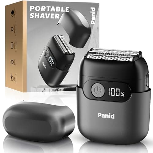 Electric Foil Shavers for Men, Upgraded Mini Electric Razor with 3 Floating Blades, LED Display, USB-C Fast Rechargeable, Portable Electric Shavers for Beard/Face