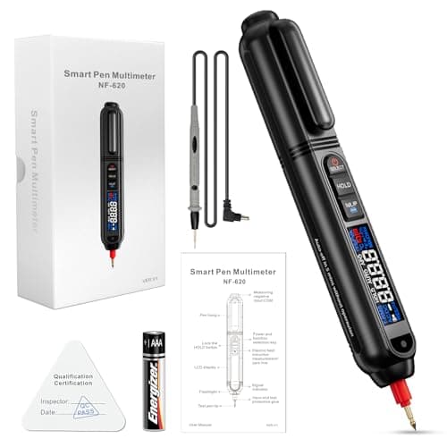 NOYAFA 3 in 1 Pen Type Digital Multimeter, 6000Count AC/DC Voltage Tester