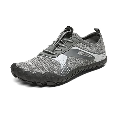 NORTIV 8 Kids Water Shoes, Lightweight Quick Dry Barefoot Athletic Aqua Sports Shoes for Boys & Girls, Outdoor, Summer (Toddler/Little Kid/Big Kid), Size 10 Toddler,Dark/Grey,Aqua-K1