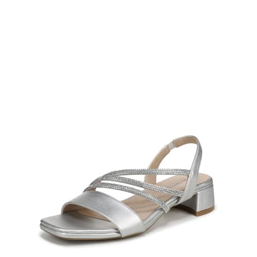 LifeStride Women's Joy Sandal Silver Synthetic 6 W