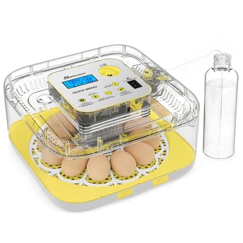 Incubator for Hatching Eggs-12 Egg Capacity, 2026 Newly Upraded Auto Humidification, Temperature & Humidity Control, 360° Viewing for Hatching Chicken,Ideal for Farm,School,Family Education