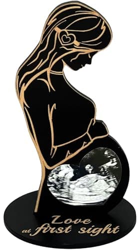 Heart's Sign Ultrasound Photo Frame - Mothers Day Gifts for Pregnant Mom | Pregnant Wife Gift From Husband | Sonogram Frame Gifts for Pregnancy