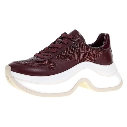 Michael Kors Womens Arla Trainer Oxblood 7.5 Medium